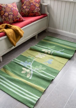Gudrun Sjödén Läufer „Leaves“ aus Bio-Baumwolle> Teppiche|Heimtextilien