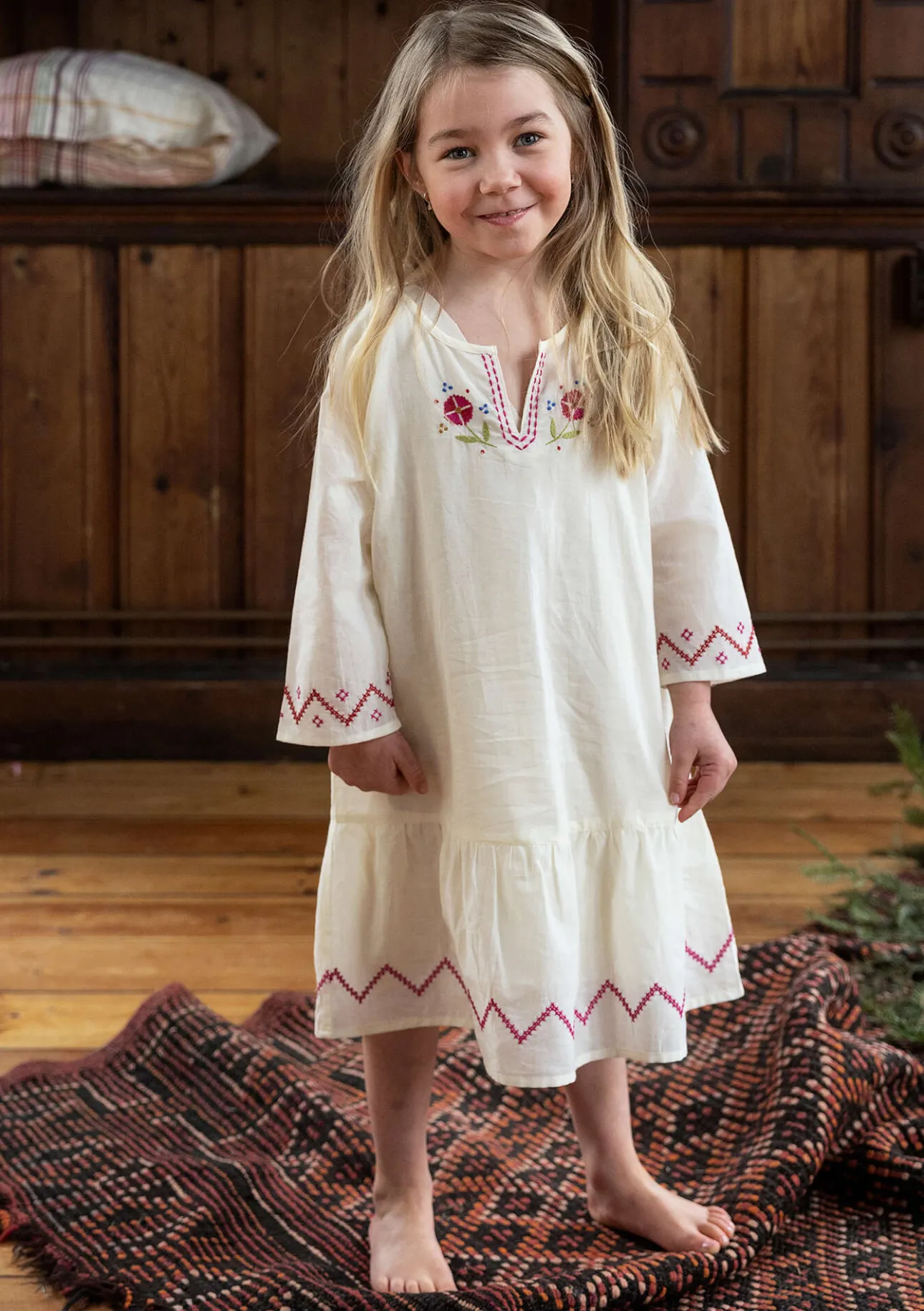 Gudrun Sjödén Mädchen-Nachthemd „Twinkle“ aus Bio-Baumwolle> Wäsche & Loungewear