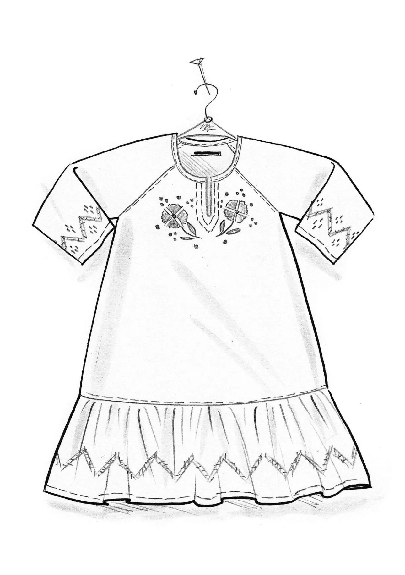 Gudrun Sjödén Mädchen-Nachthemd „Twinkle“ aus Bio-Baumwolle> Wäsche & Loungewear