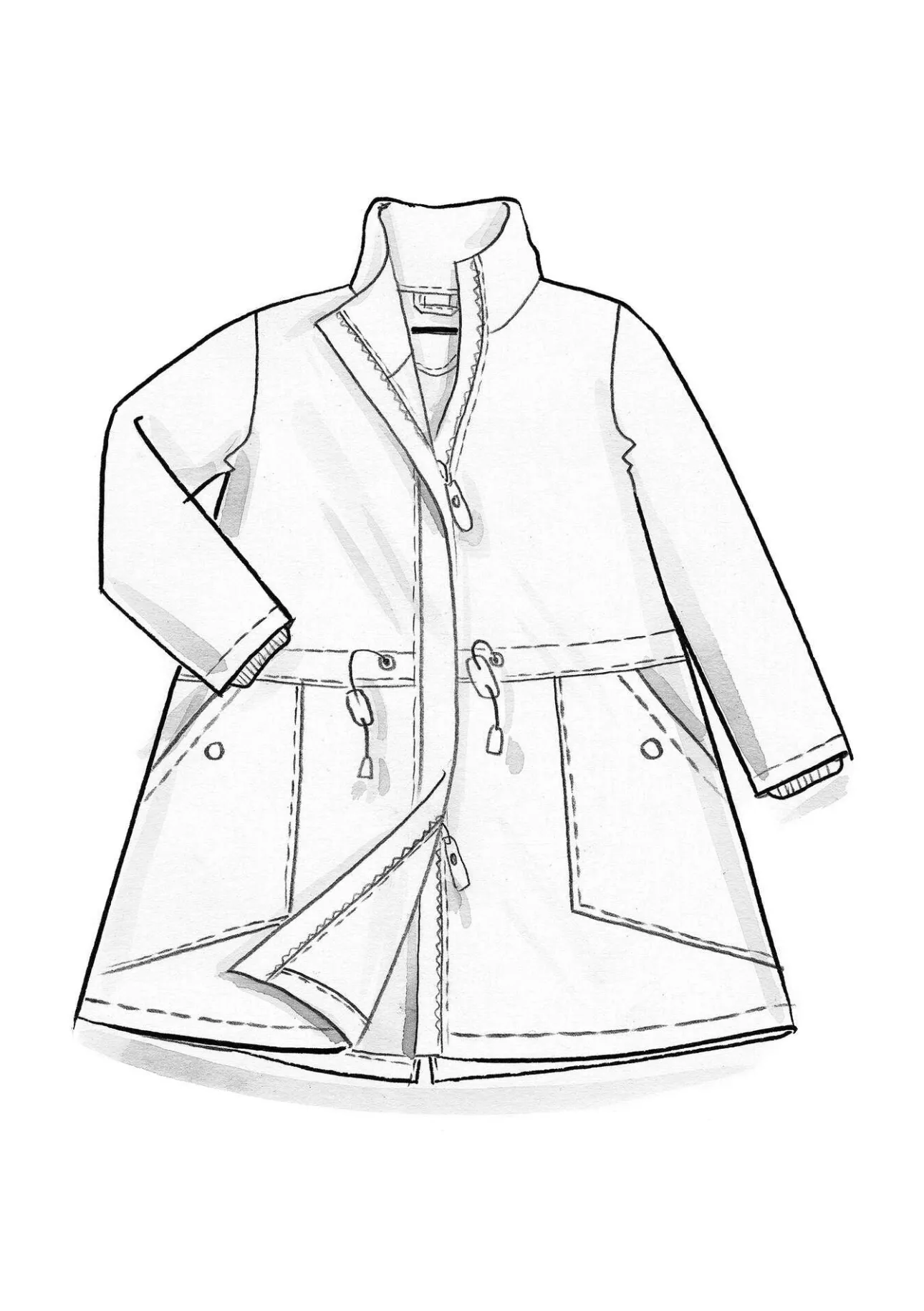 Gudrun Sjödén Parka „Lucy“ aus Bio-Baumwollgewebe> Jacken & Mäntel