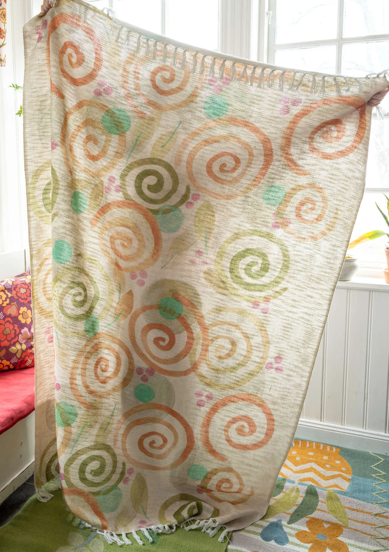 Gudrun Sjödén Plaid „Cumulus“ aus Bio-Baumwolle> Schlafzimmer Deko|Heimtextilien