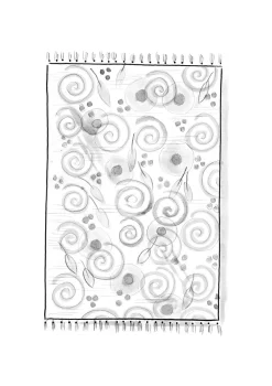 Gudrun Sjödén Plaid „Cumulus“ aus Bio-Baumwolle><noscript><img width=