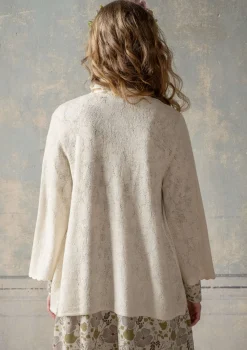 Gudrun Sjödén Pointelle-Strickjacke „Blomstra“ aus Bio-Wolle> Strickjacken