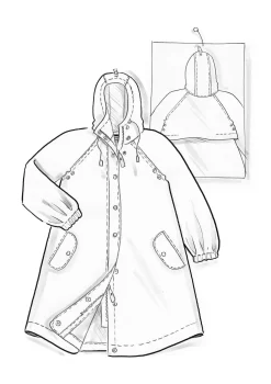 Gudrun Sjödén Regenjacke „Hedda“ aus Bio-Baumwollgewebe><noscript><img width=