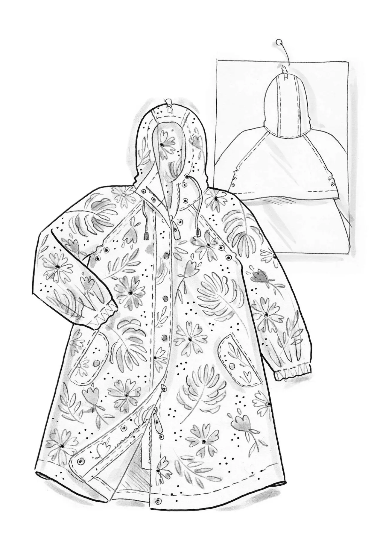 Gudrun Sjödén Regenjacke „Hedda“ aus Bio-Baumwollgewebe> Jacken & Mäntel