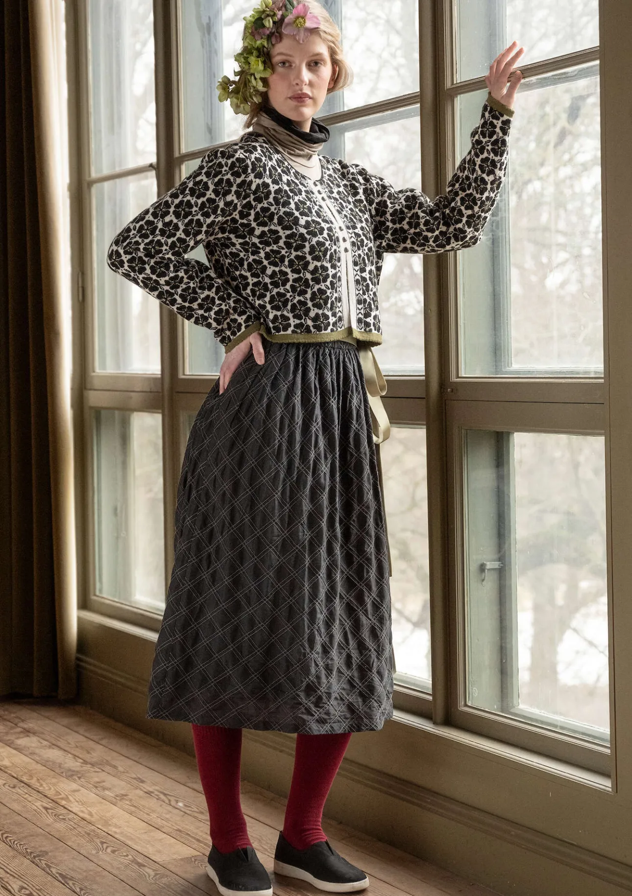 Gudrun Sjödén Rock „Helga“ aus Bio-Baumwollgewebe> Röcke