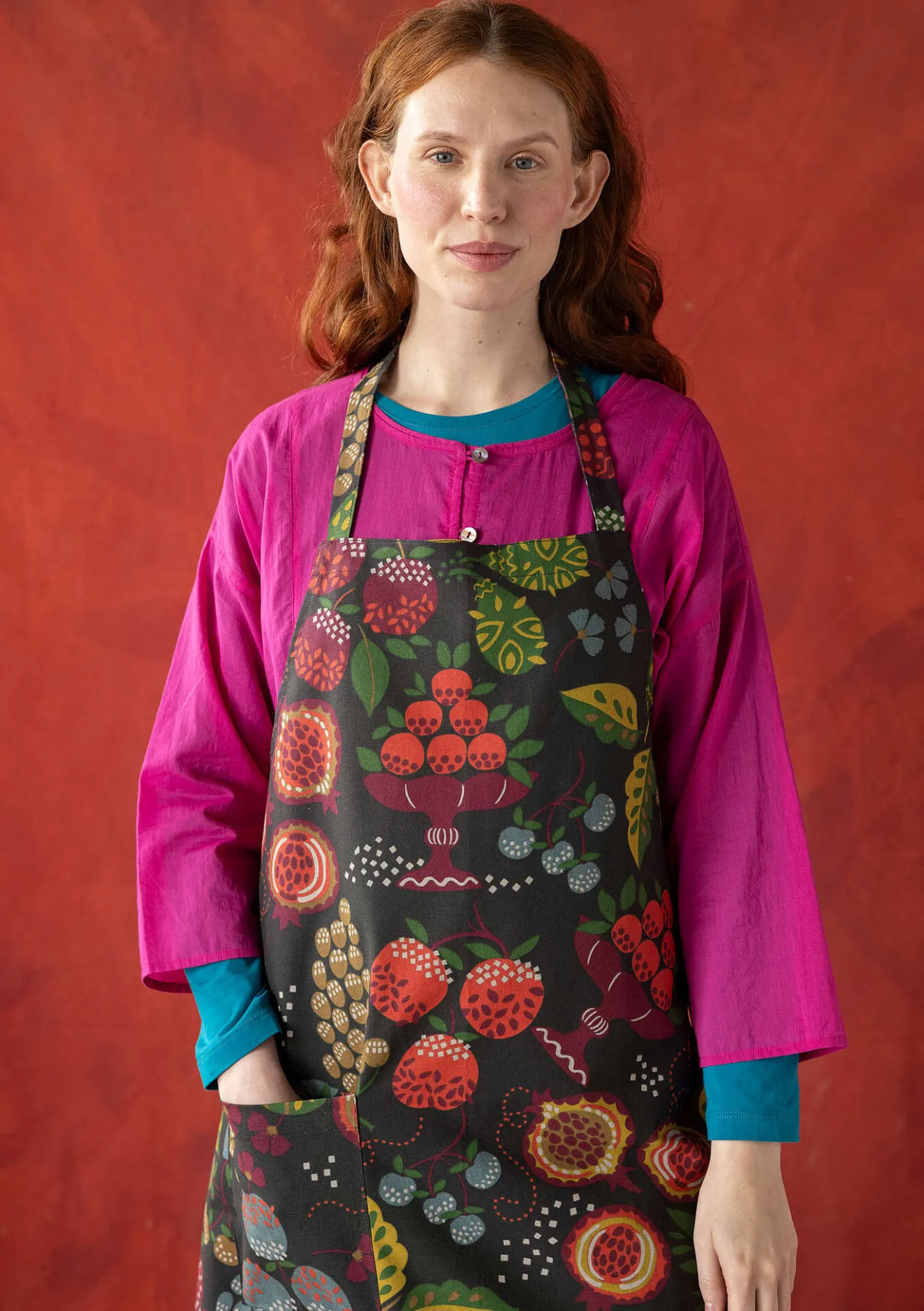 Gudrun Sjödén Schürze „Fruits“ aus Bio-Baumwolle> Küche & Esszimmer