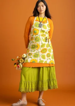 Gudrun Sjödén Schürze „Sunflower“ aus Bio-Baumwolle/Leinen> Küche & Esszimmer|Heimtextilien