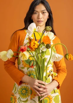 Gudrun Sjödén Schürze „Sunflower“ aus Bio-Baumwolle/Leinen><noscript><img width=