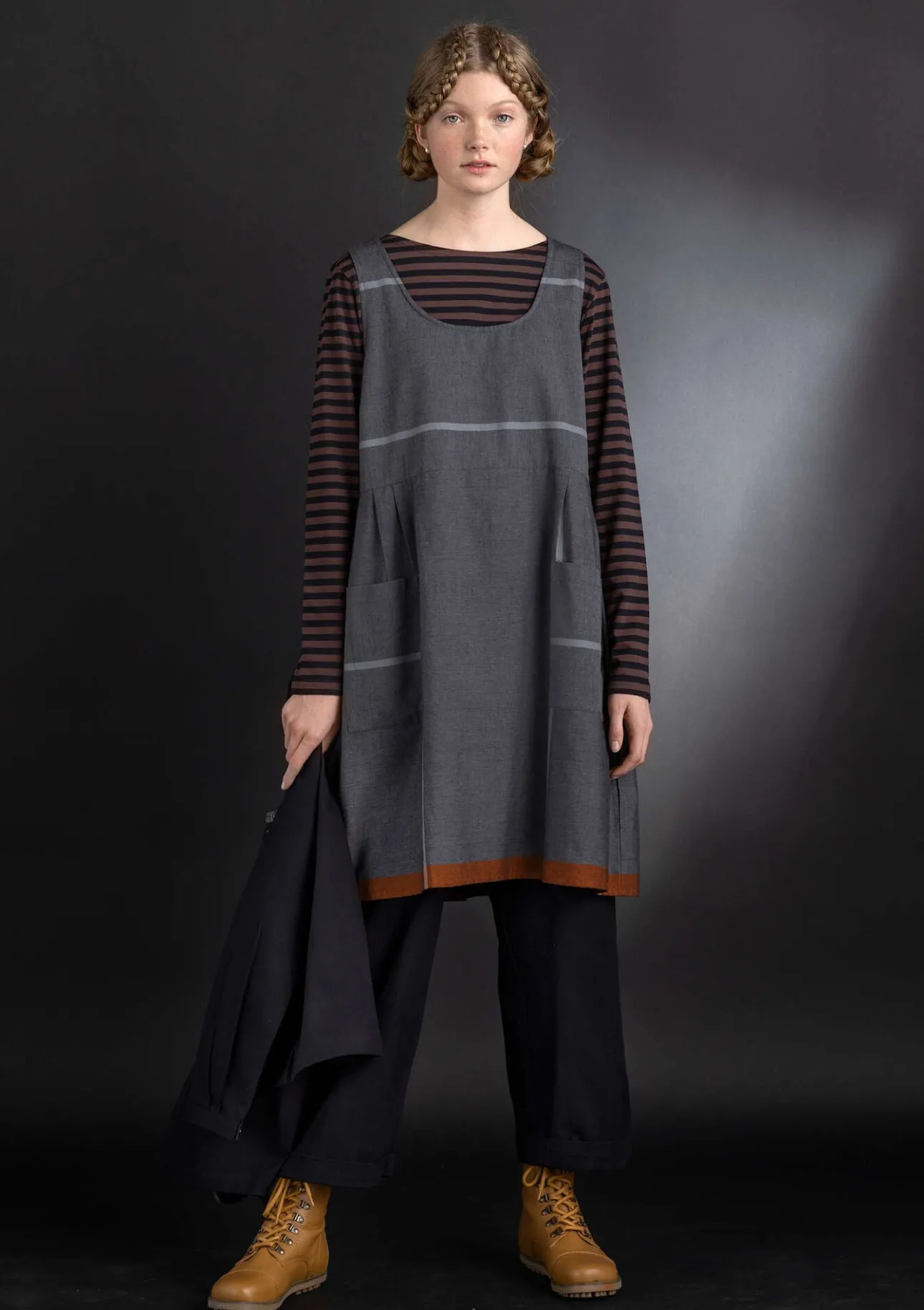 Gudrun Sjödén Schürzenkleid „Ava“ aus Bio-Baumwollgewebe> Kleider