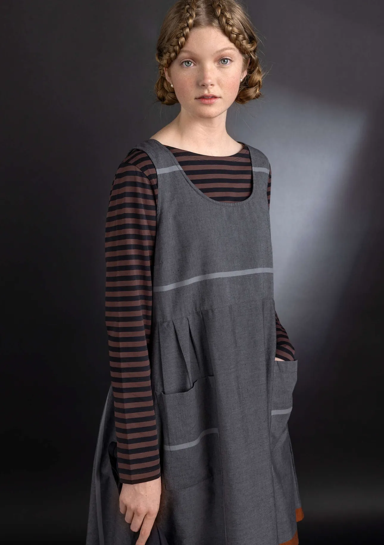 Gudrun Sjödén Schürzenkleid „Ava“ aus Bio-Baumwollgewebe> Kleider