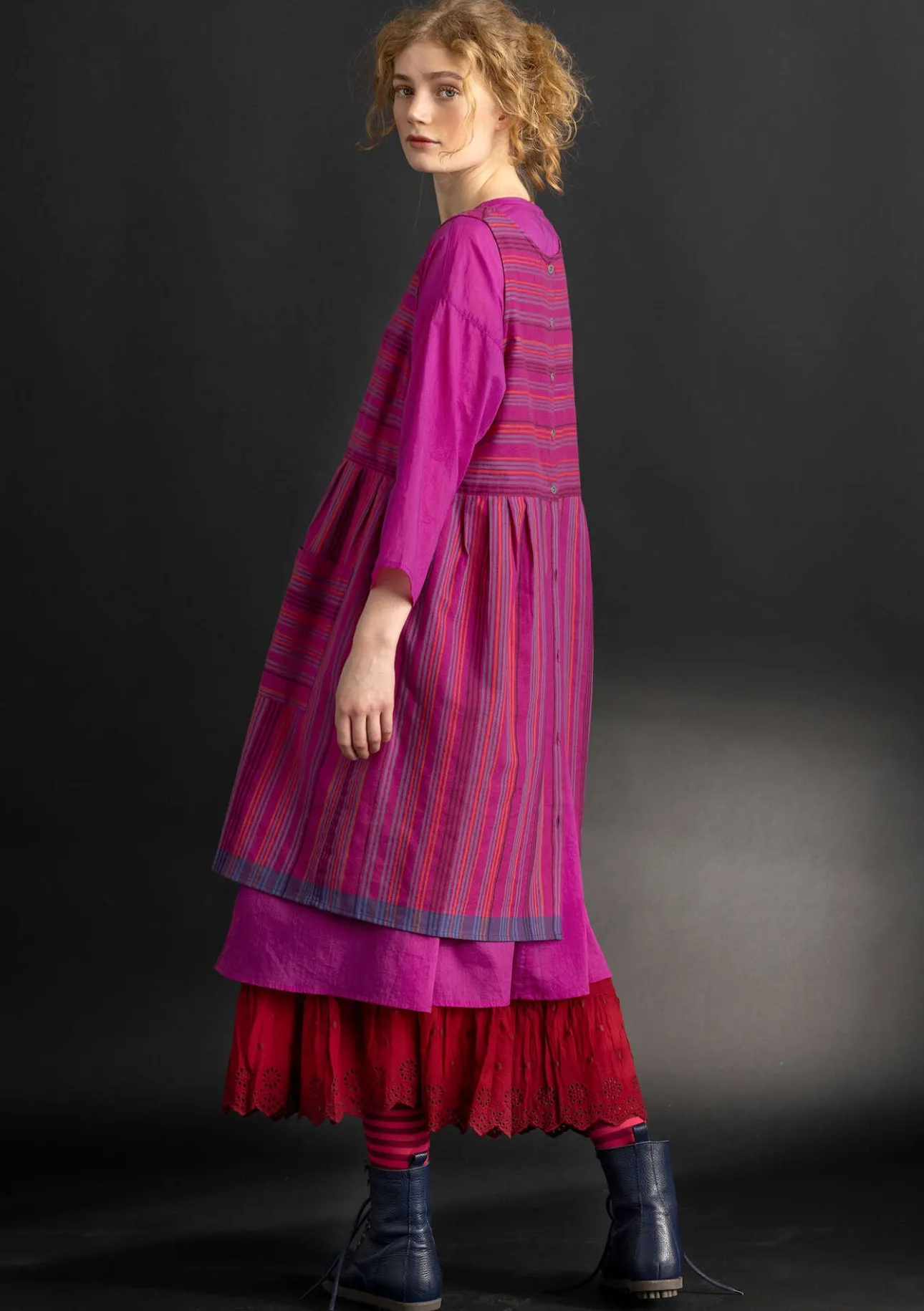 Gudrun Sjödén Schürzenkleid „Ava“ aus Bio-Baumwollgewebe> Kleider