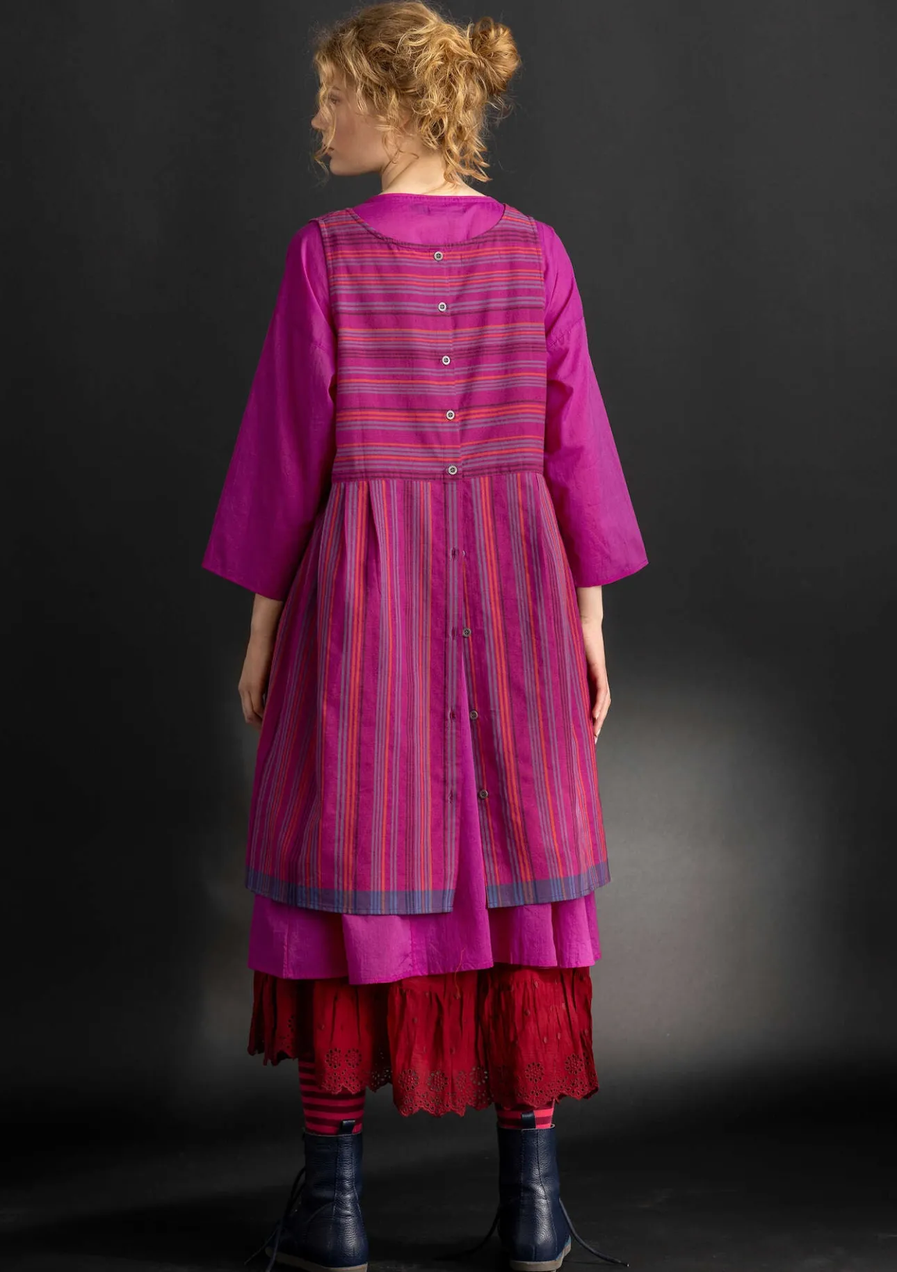 Gudrun Sjödén Schürzenkleid „Ava“ aus Bio-Baumwollgewebe> Kleider
