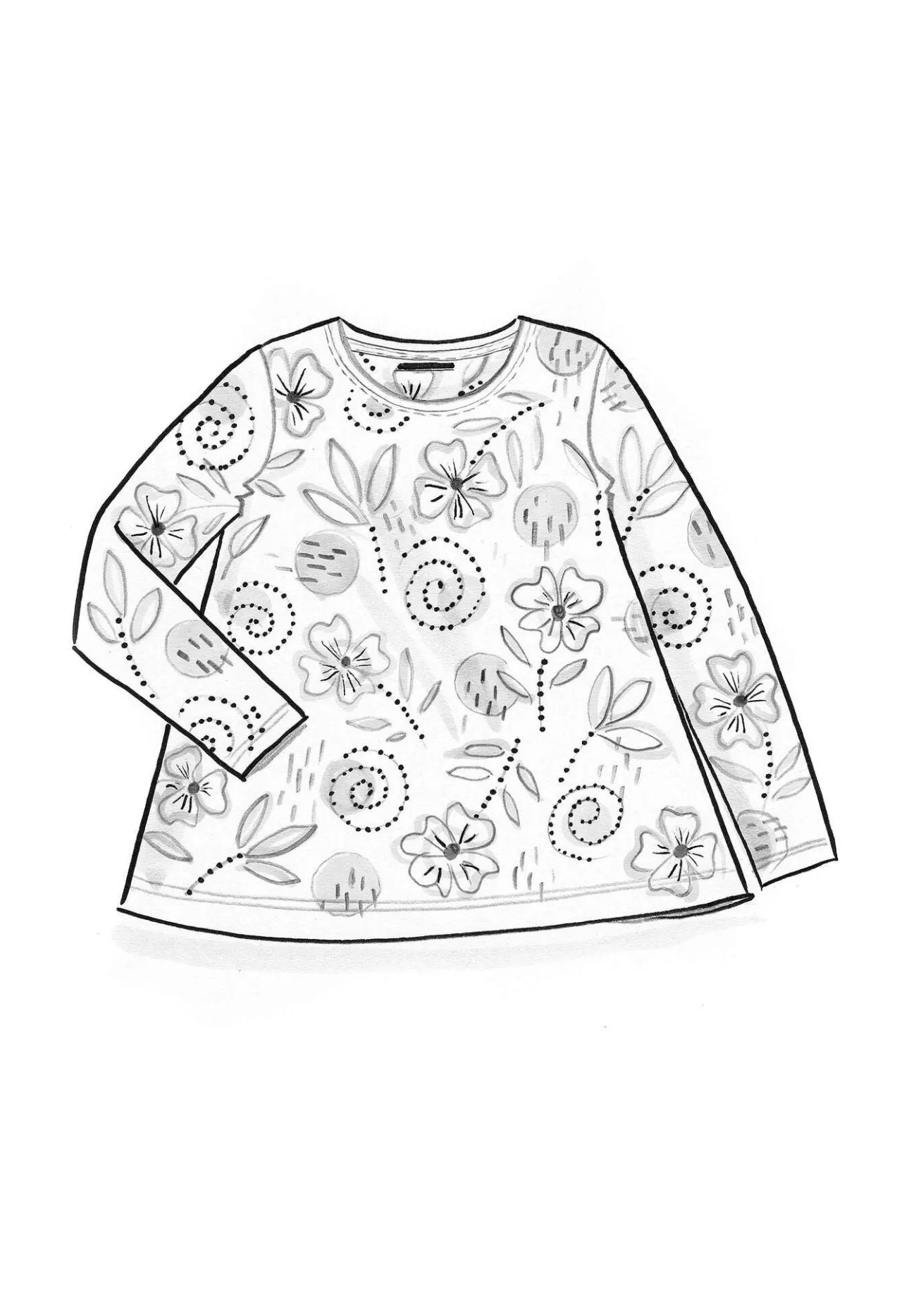 Gudrun Sjödén Shirt „Bhumika“ aus Bio-Baumwolle/Modal> Pullover & Shirts