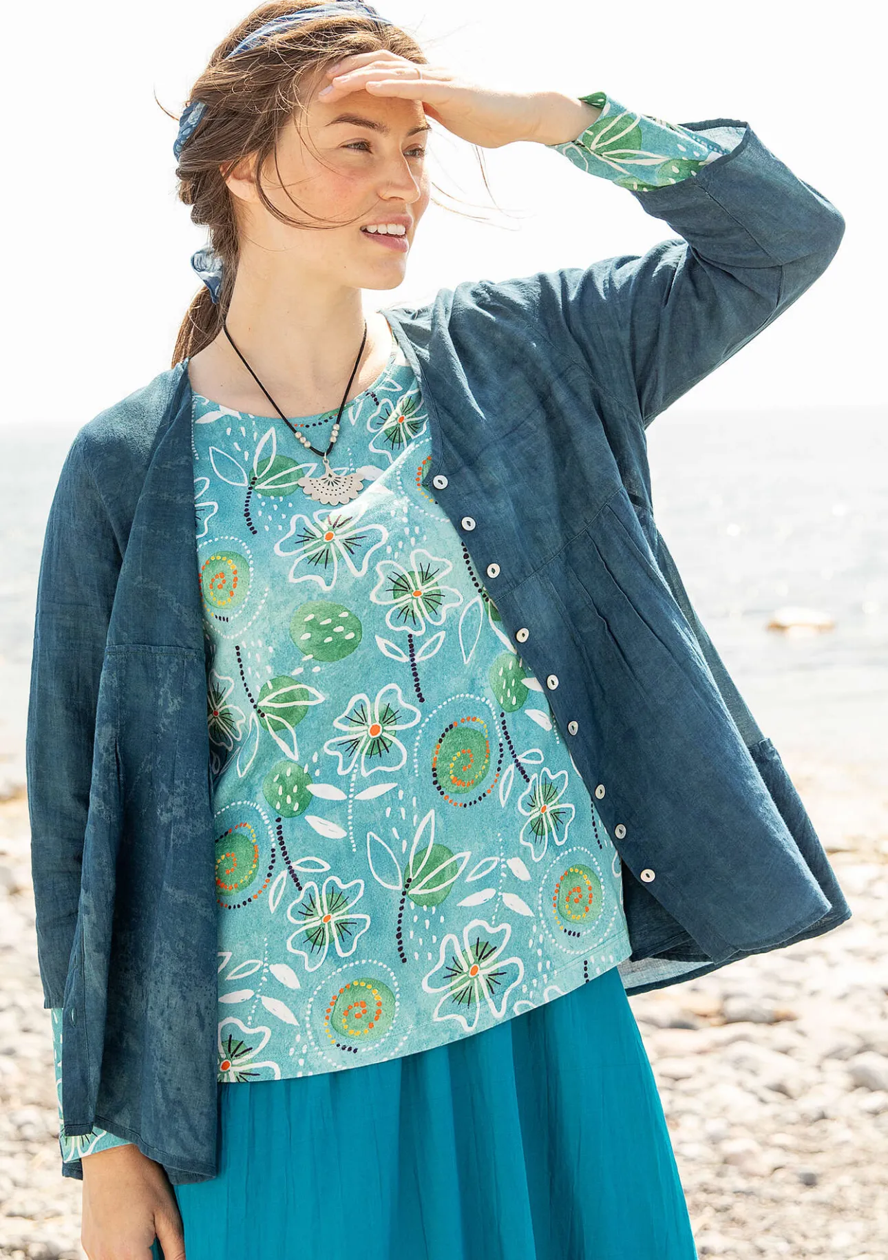 Gudrun Sjödén Shirt „Bhumika“ aus Bio-Baumwolle/Modal> Pullover & Shirts