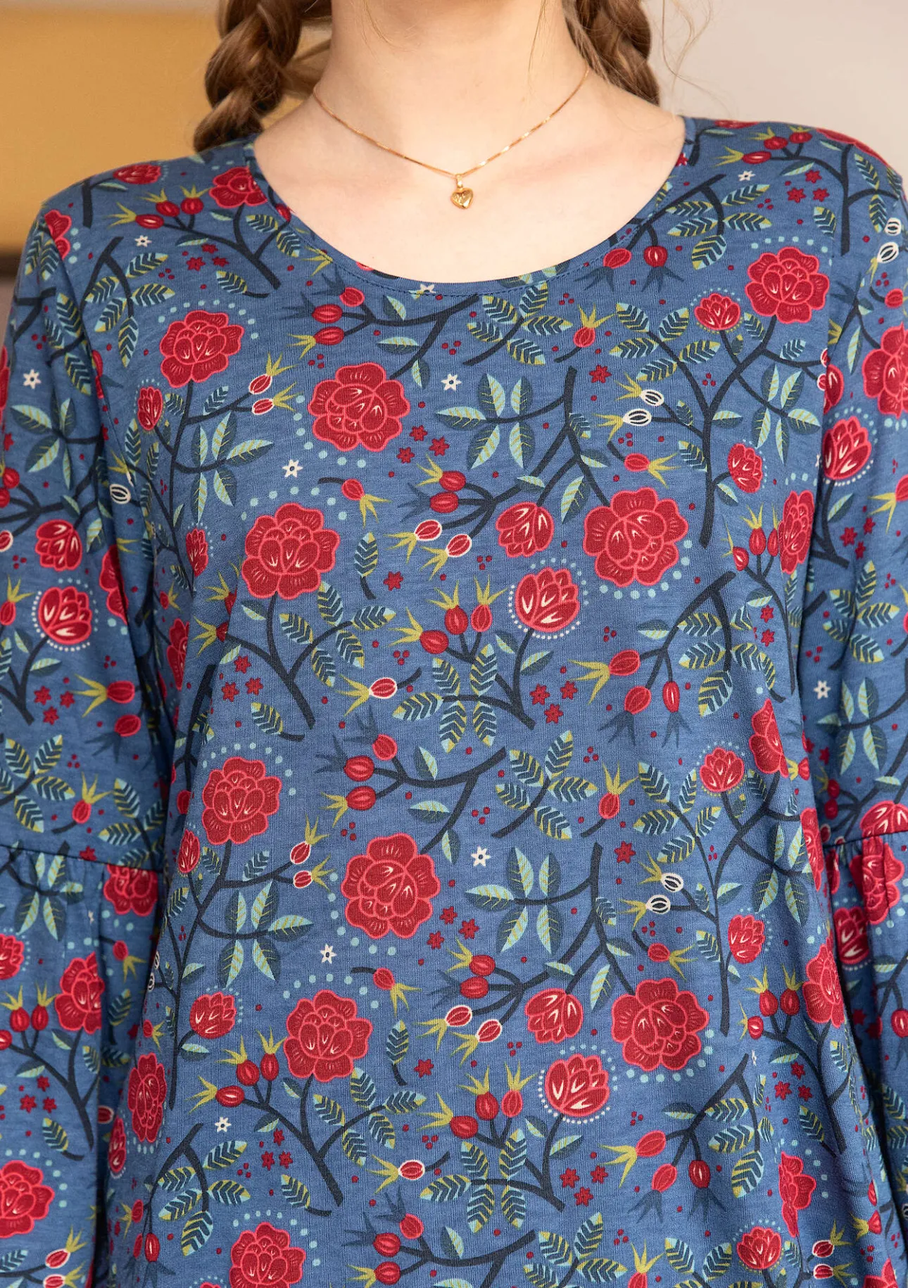 Gudrun Sjödén Shirt „Nyponros“ aus Bio-Baumwolle/Modal> Pullover & Shirts