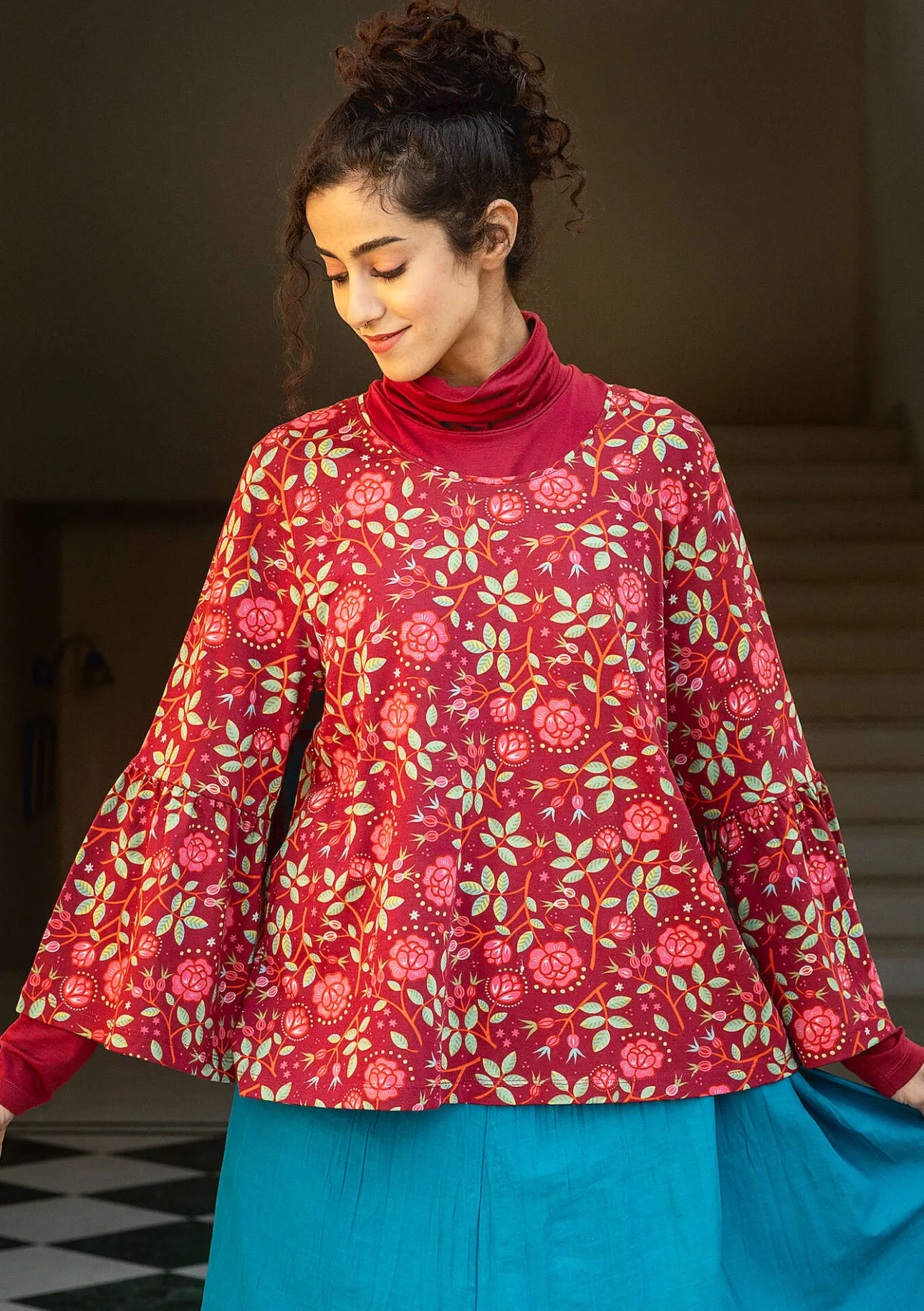 Gudrun Sjödén Shirt „Nyponros“ aus Bio-Baumwolle/Modal> Pullover & Shirts
