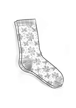 Gudrun Sjödén Socken „Freja“ aus Bio-Baumwolle><noscript><img width=