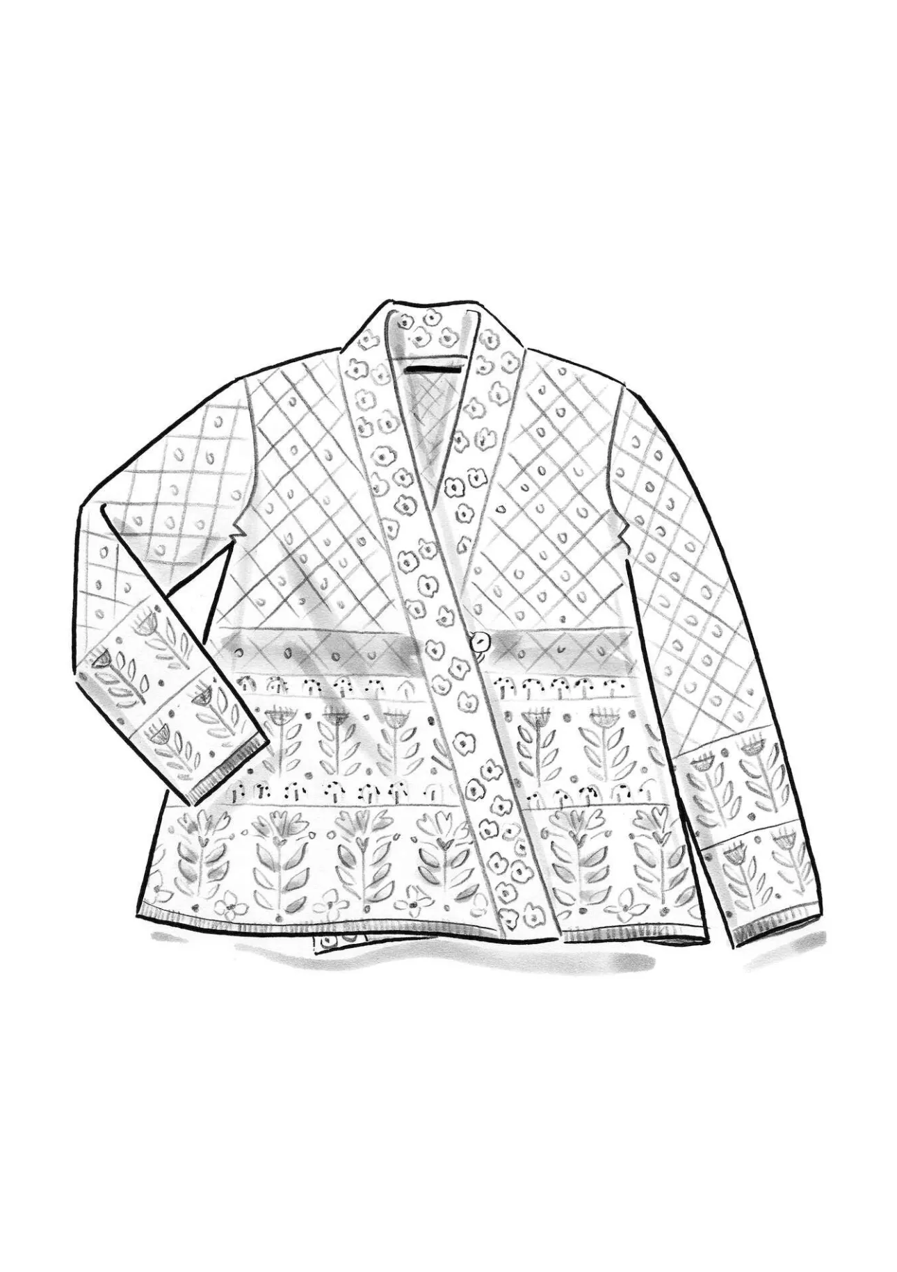 Gudrun Sjödén Strickjacke „Edda“ aus Recycling-Wollgemisch> Strickjacken