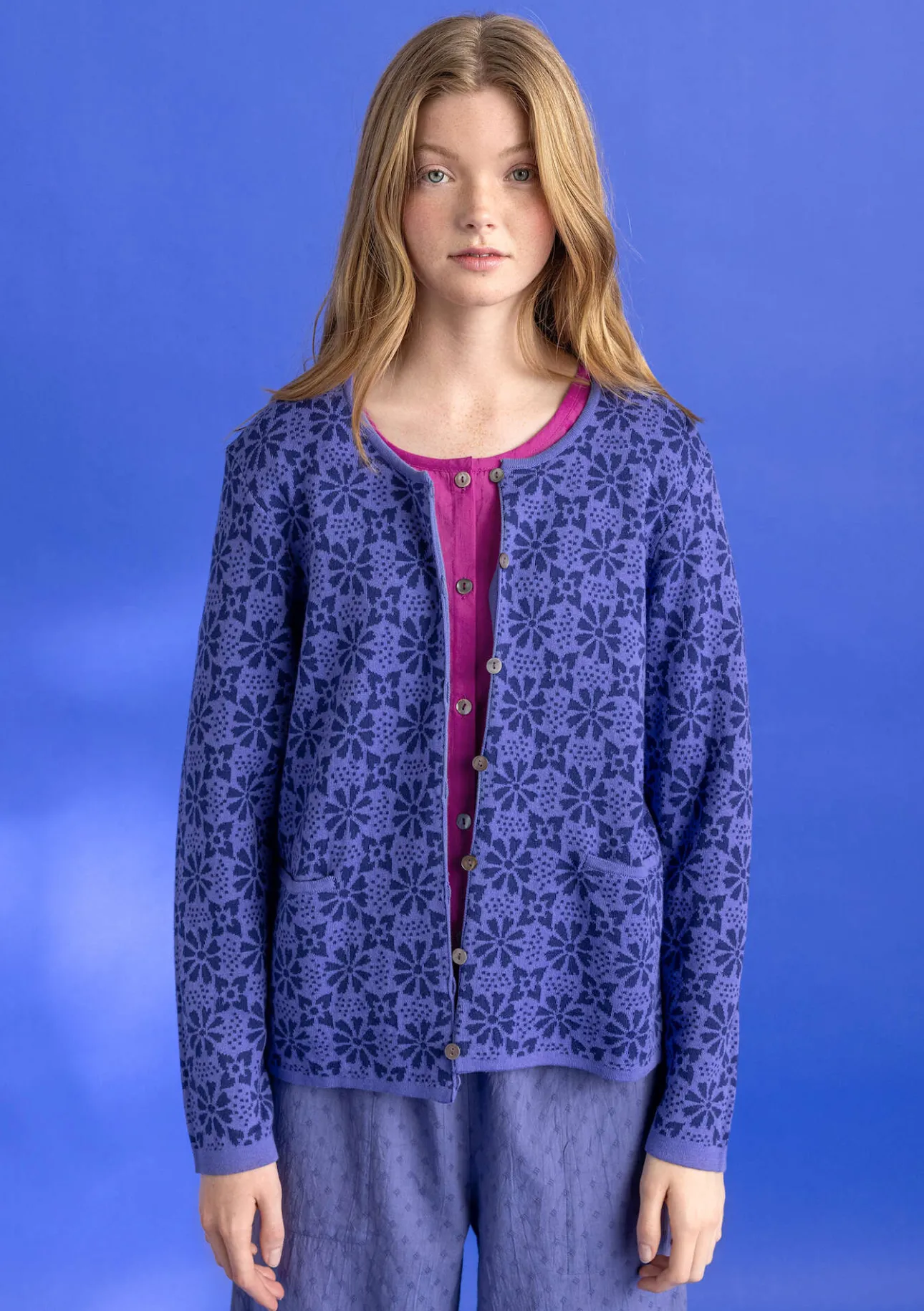 Gudrun Sjödén Strickjacke „Freja“ aus Bio-/Recycling-Baumwolle> Strickjacken