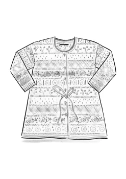 Gudrun Sjödén Strickjacke „Klara“ aus Bio-/Recycling-Baumwolle><noscript><img width=