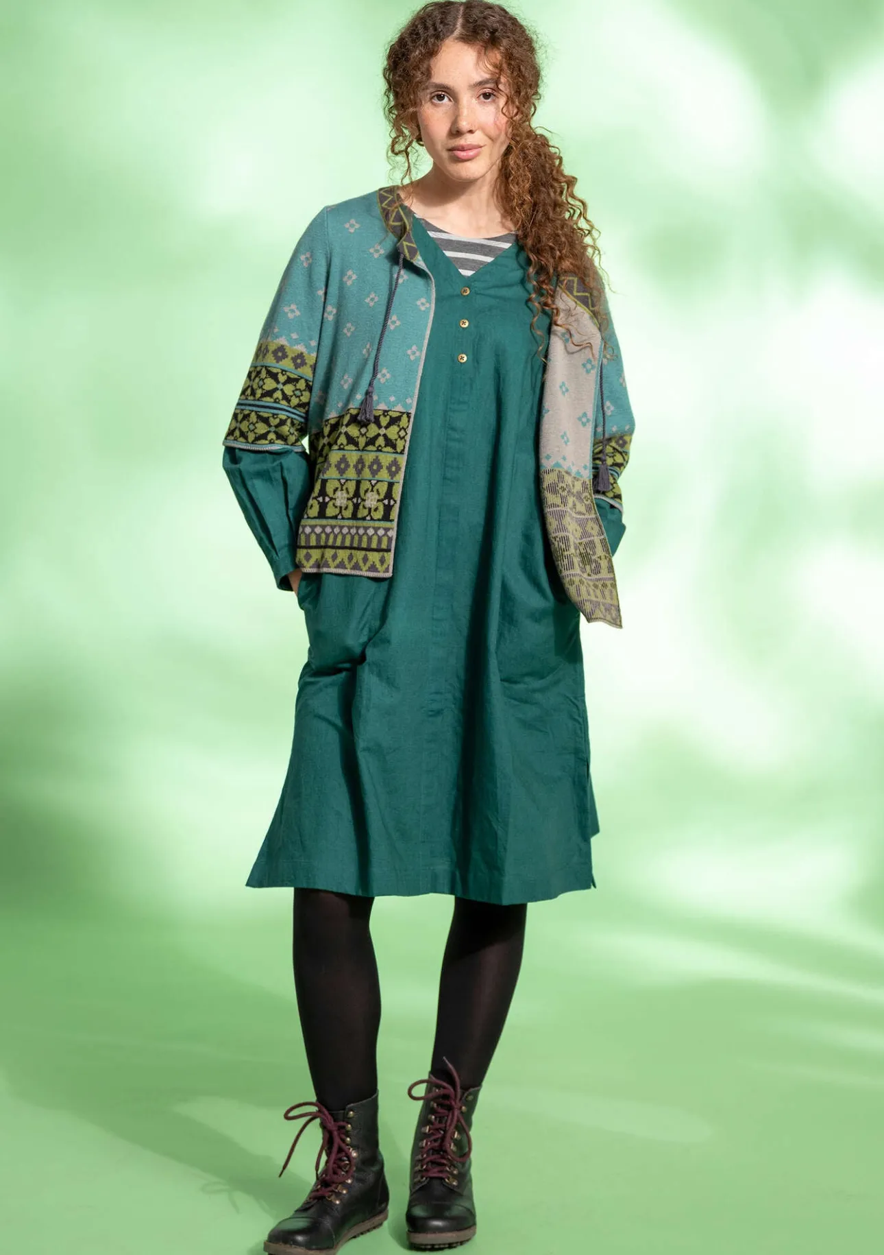 Gudrun Sjödén Strickjacke „Noon“ aus Wolle/Lyocell> Strickjacken