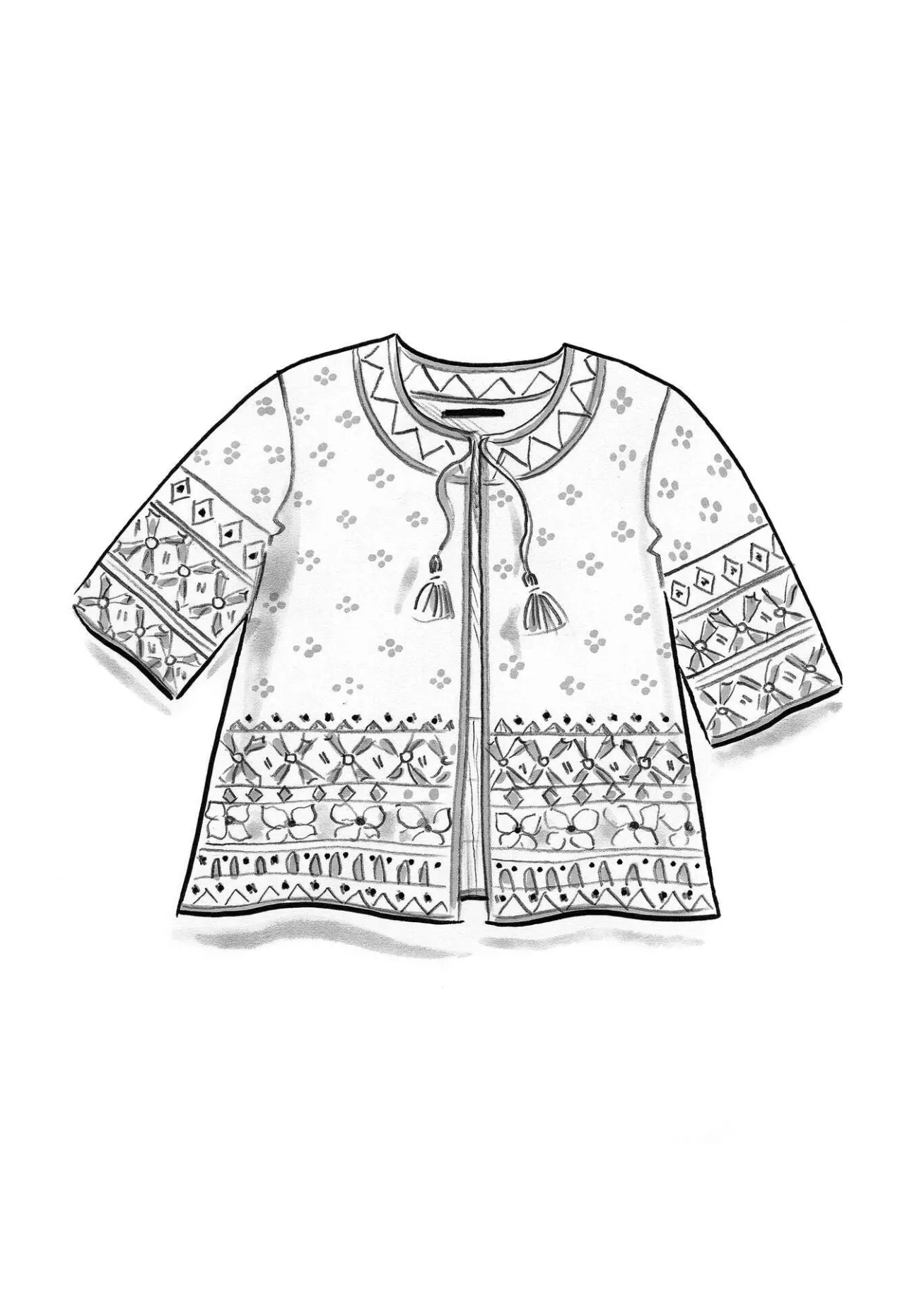 Gudrun Sjödén Strickjacke „Noon“ aus Wolle/Lyocell> Strickjacken