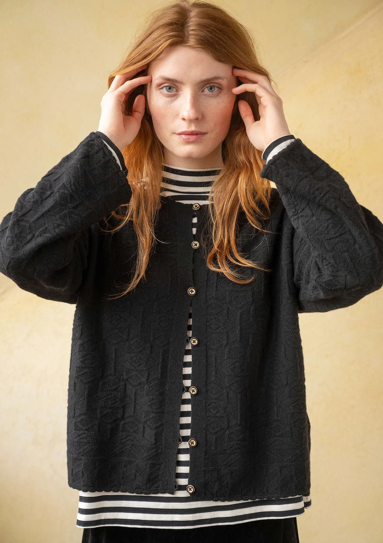 Gudrun Sjödén Strickjacke „Nova“ aus Lammwolle> Strickjacken