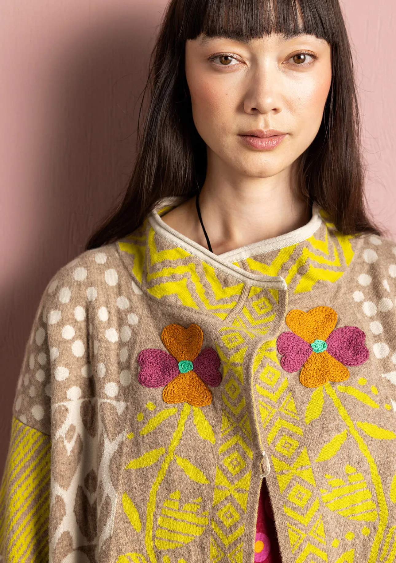 Gudrun Sjödén Strickjacke „Viktoria“ aus Baumwolle/Lammwolle> Strickjacken