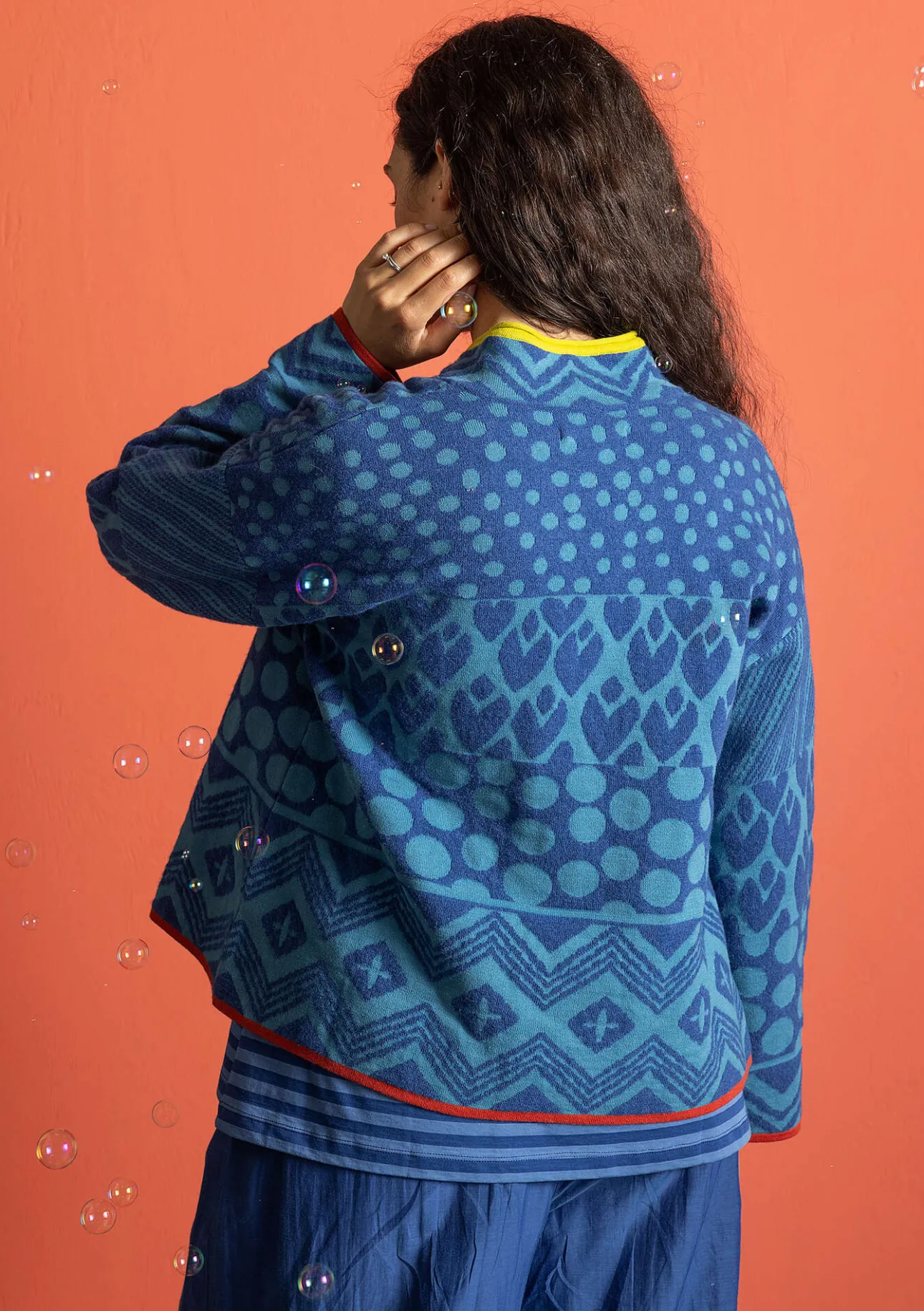 Gudrun Sjödén Strickjacke „Viktoria“ aus Baumwolle/Lammwolle> Strickjacken
