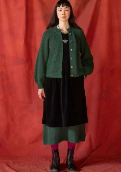 Gudrun Sjödén Strickjacke „Vinternatt“ aus Bio- und Recycling-Baumwolle/Alpakawollgemisch><noscript><img width=