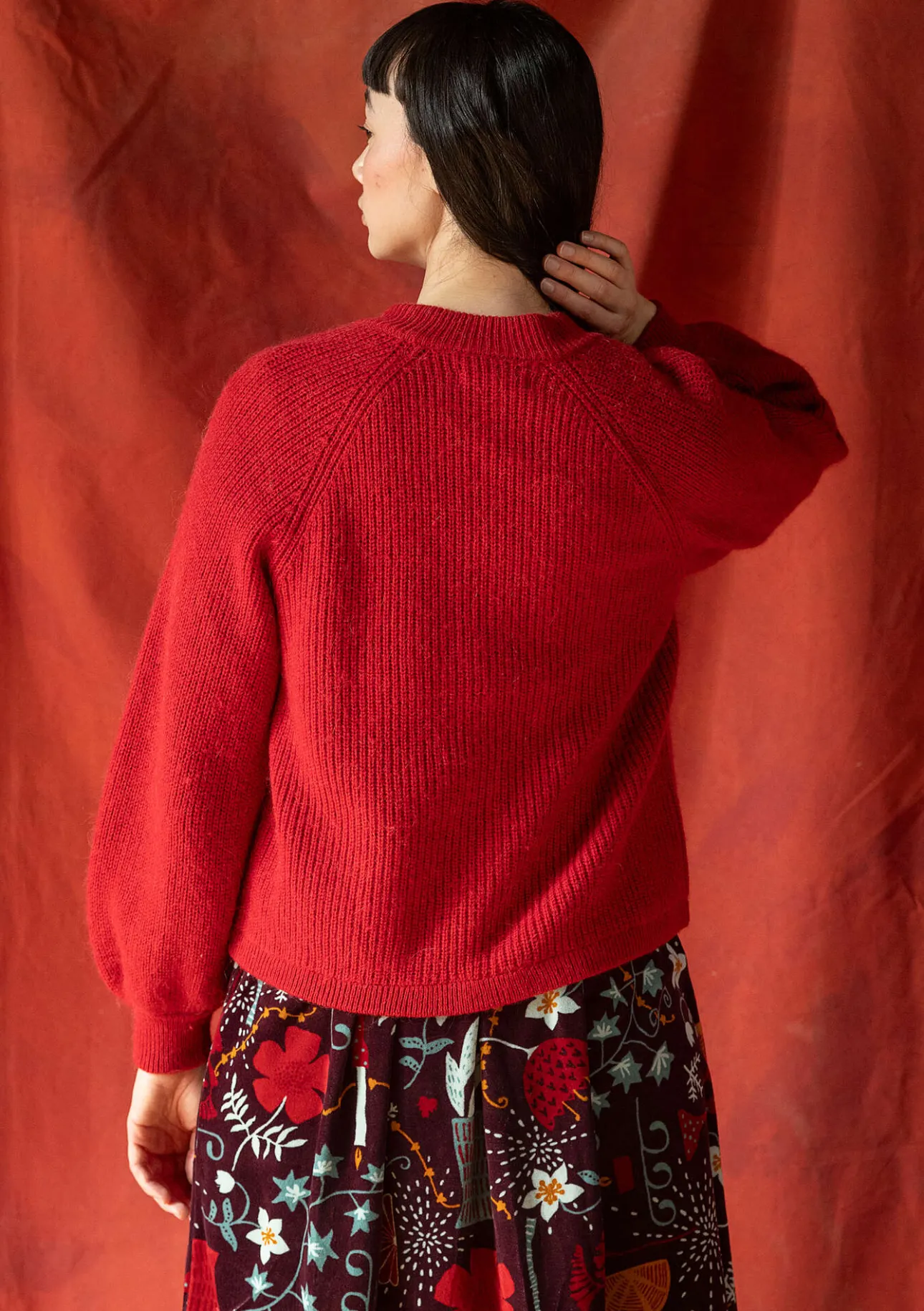 Gudrun Sjödén Strickjacke „Vinternatt“ aus Bio- und Recycling-Baumwolle/Alpakawollgemisch> Strickjacken