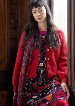 Gudrun Sjödén Strickjacke „Vinternatt“ aus Bio- und Recycling-Baumwolle/Alpakawollgemisch><noscript><img width=