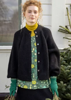 Gudrun Sjödén Strickjacke „Vinternatt“ aus Bio- und Recycling-Baumwolle/Alpakawollgemisch> Strickjacken