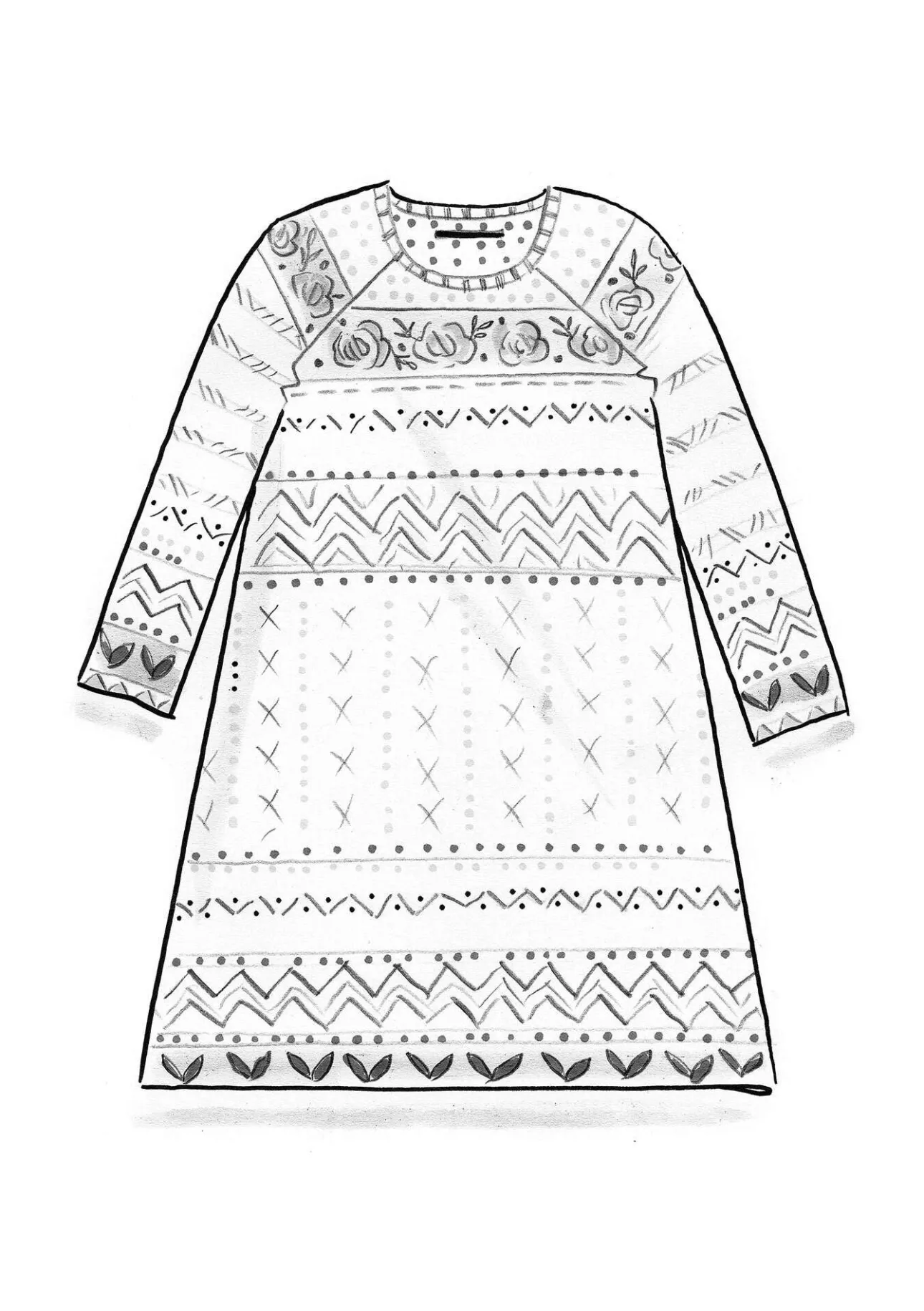 Gudrun Sjödén Strickkleid „Kajsa“ aus Bio-/Recycling-Baumwolle> Kleider