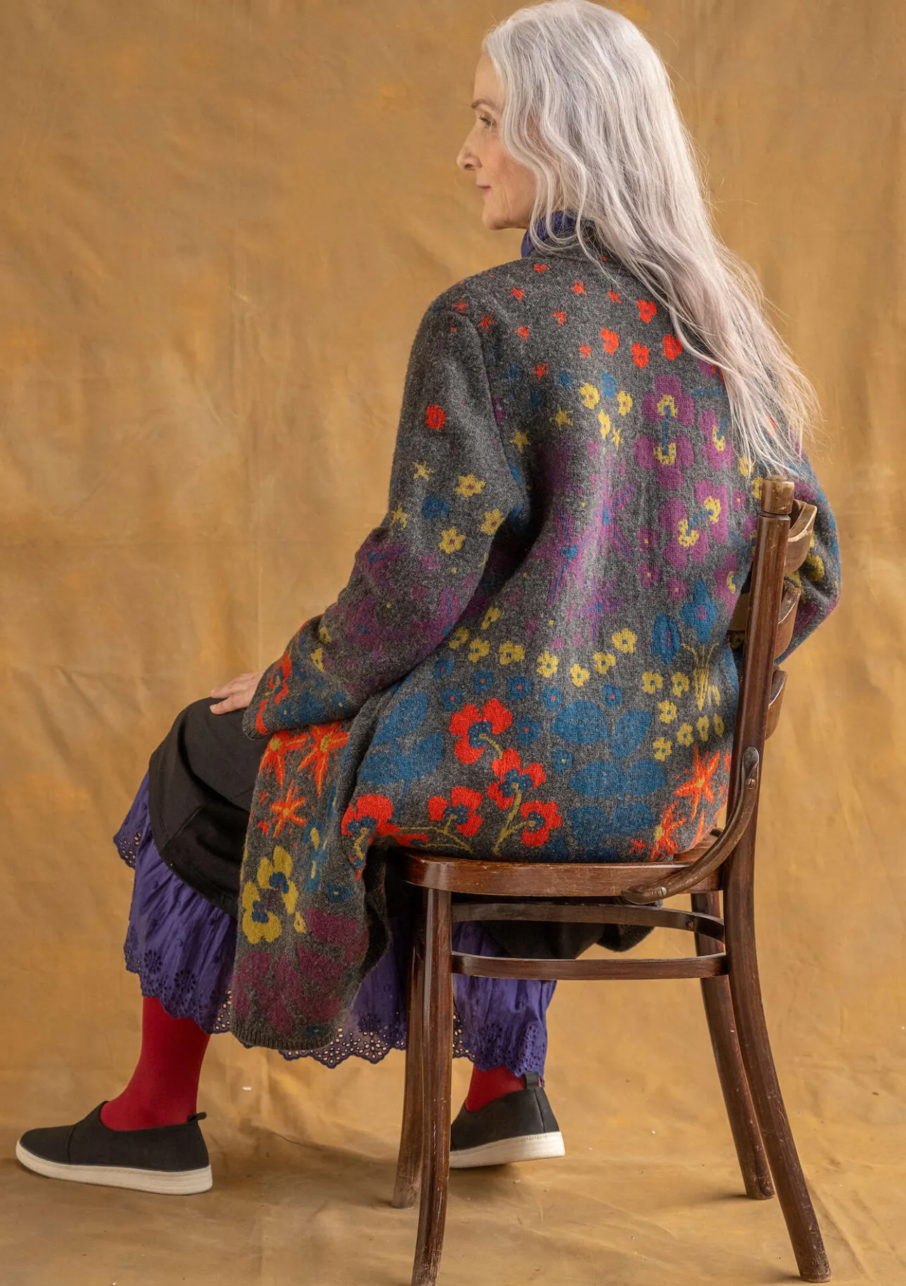 Gudrun Sjödén Strickmantel „Saga“ aus Recycling-Wolle> Jacken & Mäntel|Strickjacken