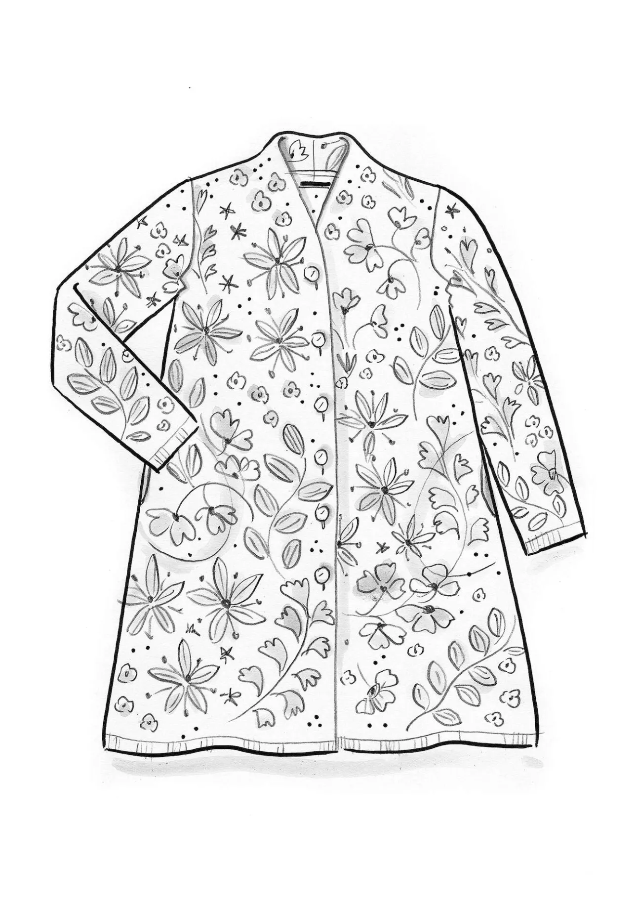 Gudrun Sjödén Strickmantel „Saga“ aus Recycling-Wolle> Jacken & Mäntel|Strickjacken