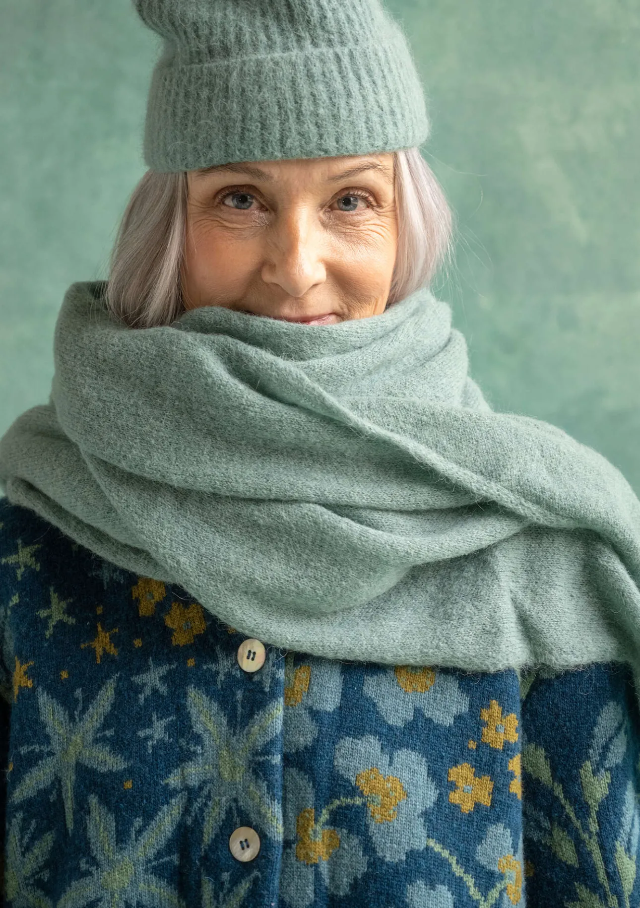 Gudrun Sjödén Strickschal aus Alpakagemisch> Accessoires|Schals Und Tücher