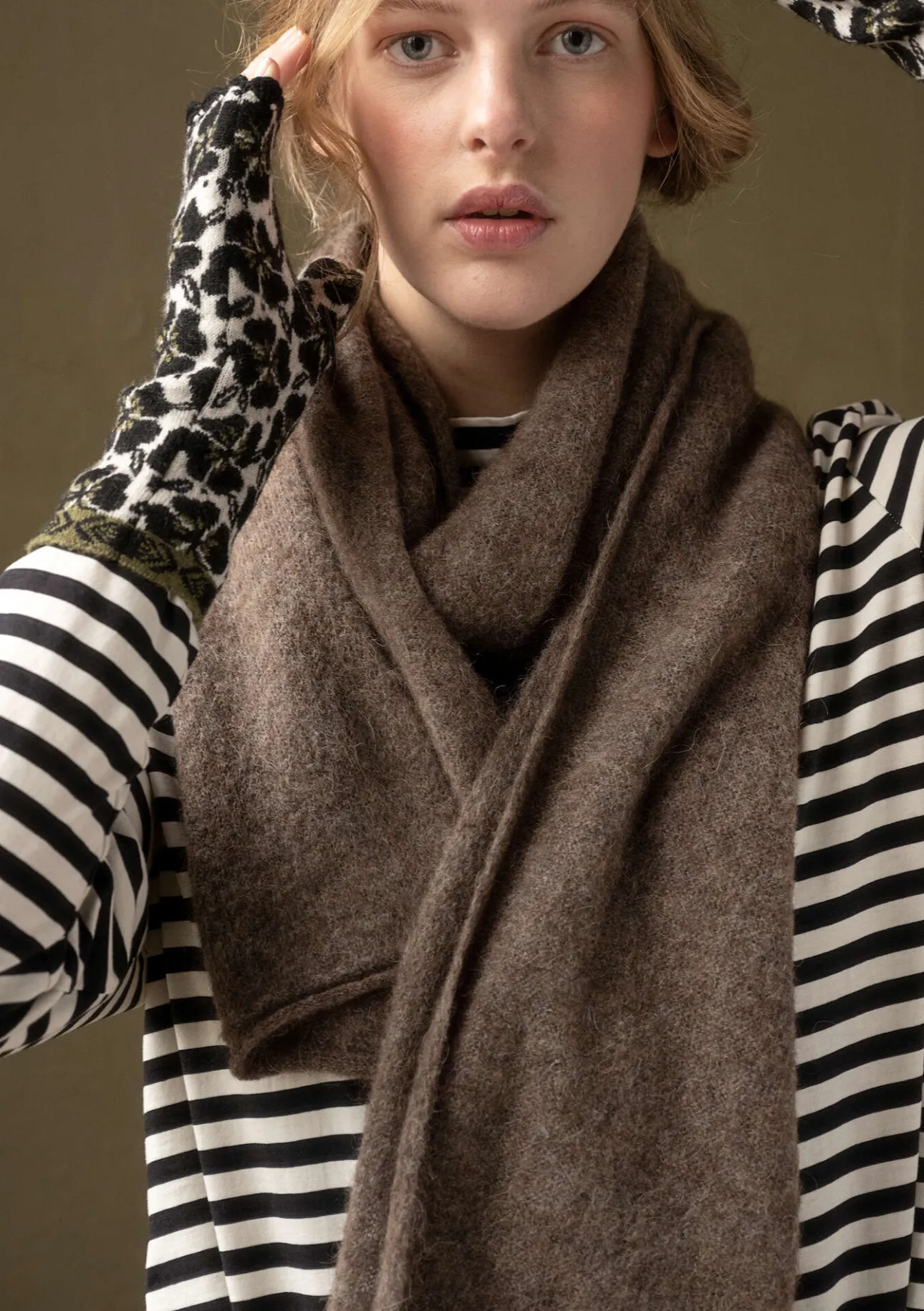 Gudrun Sjödén Strickschal aus Alpakagemisch> Accessoires|Schals Und Tücher