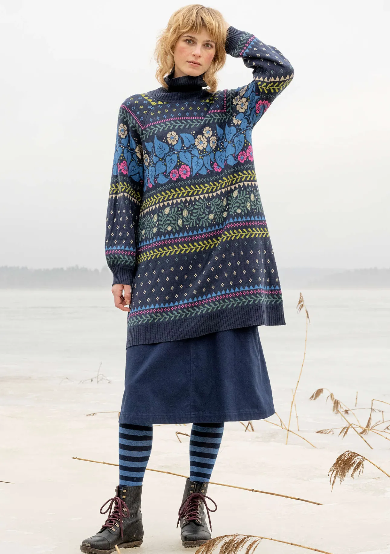 Gudrun Sjödén Stricktunika „Borealis“ aus Bio- und Recycling-Baumwolle/Wolle> Tuniken