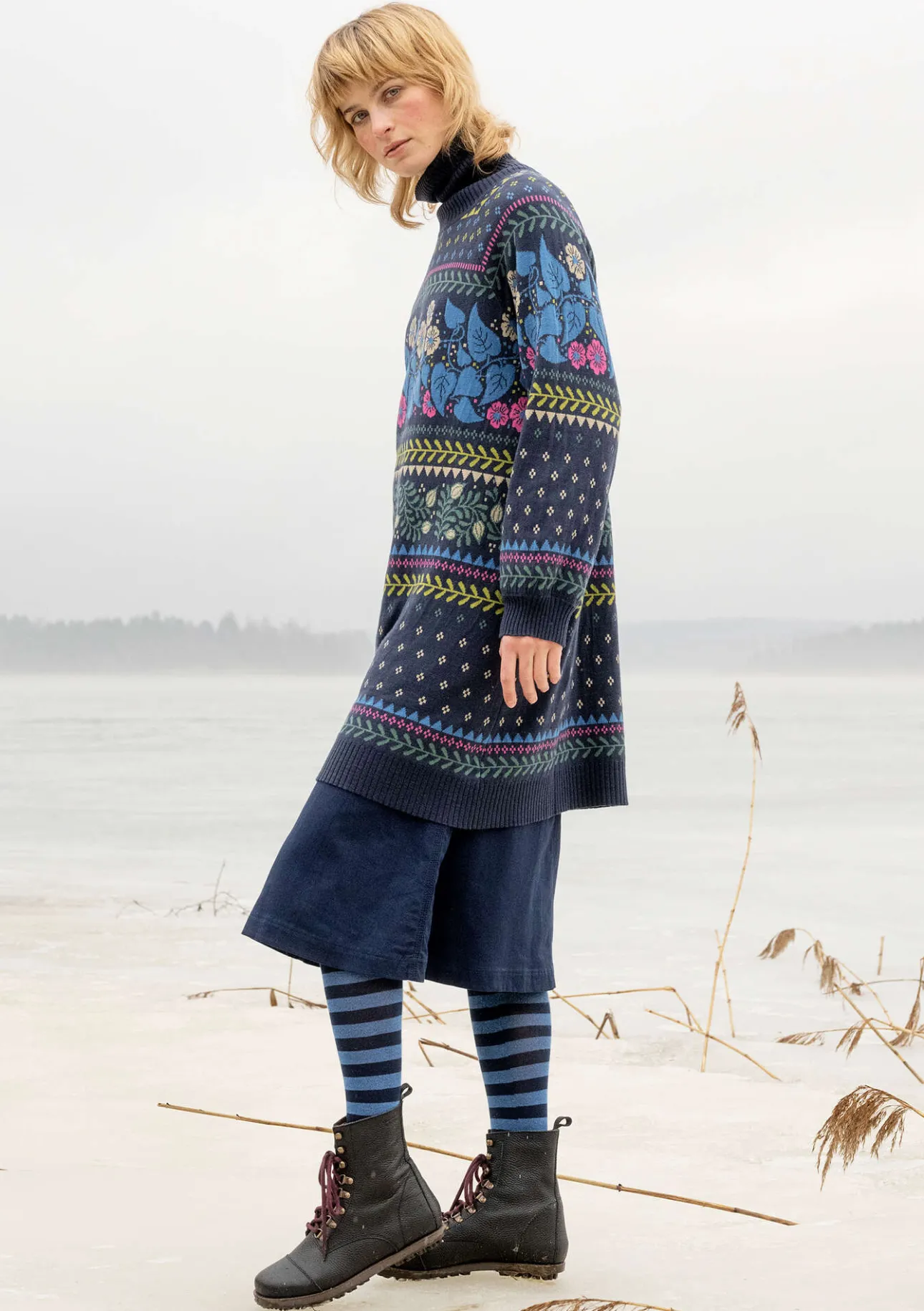 Gudrun Sjödén Stricktunika „Borealis“ aus Bio- und Recycling-Baumwolle/Wolle> Tuniken