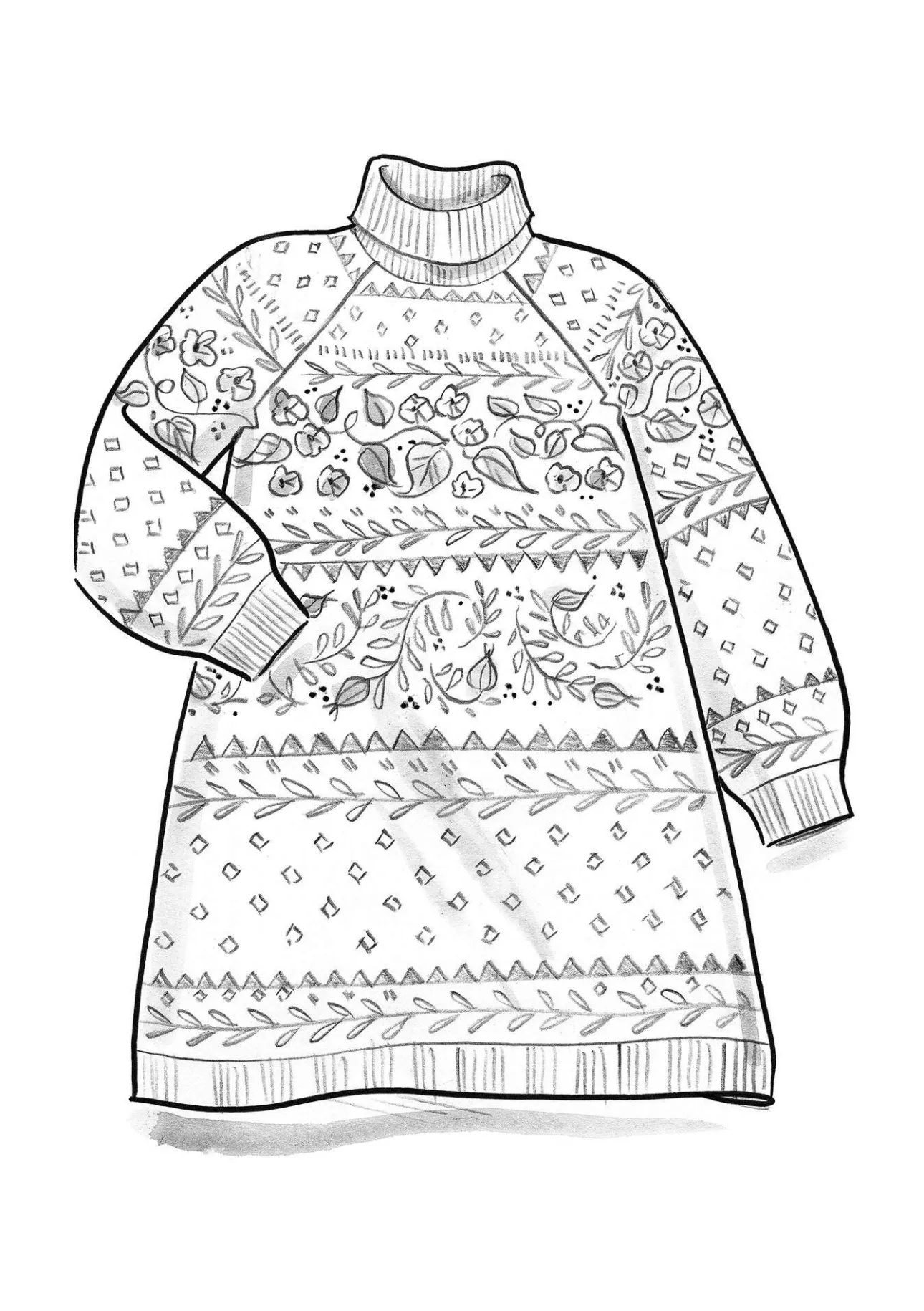 Gudrun Sjödén Stricktunika „Borealis“ aus Bio- und Recycling-Baumwolle/Wolle> Tuniken