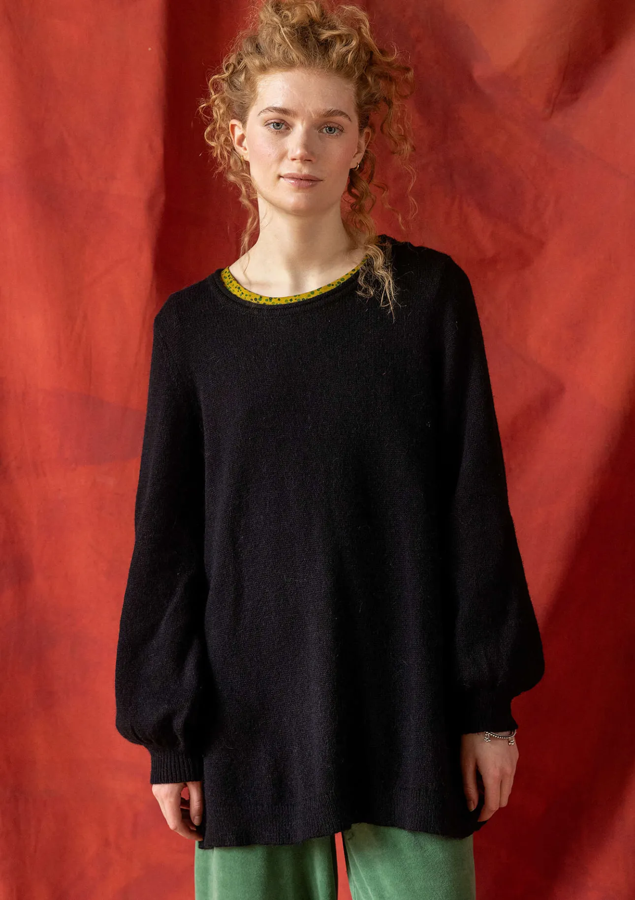 Gudrun Sjödén Stricktunika „Vinternatt“ aus Bio- und Recycling-Baumwolle/Alpakawollgemisch> Tuniken