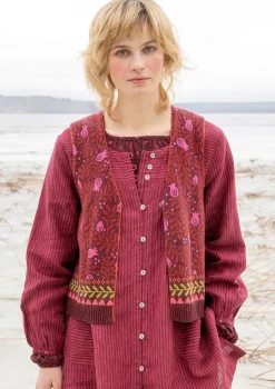 Gudrun Sjödén Strickweste „Aurora“ aus Bio- und Recycling-Baumwolle/Wolle> Westen