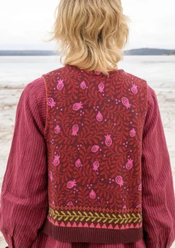 Gudrun Sjödén Strickweste „Aurora“ aus Bio- und Recycling-Baumwolle/Wolle> Westen