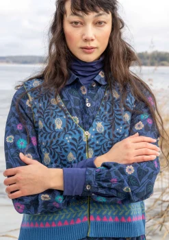 Gudrun Sjödén Strickweste „Aurora“ aus Bio- und Recycling-Baumwolle/Wolle> Westen