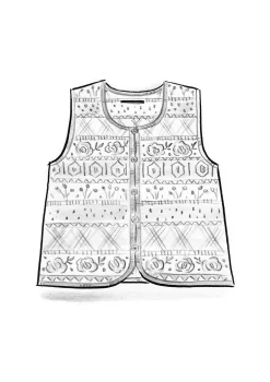 Gudrun Sjödén Strickweste „Klara“ aus Bio-/Recycling-Baumwolle><noscript><img width=