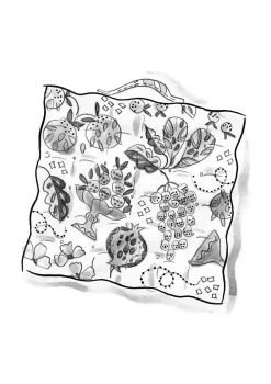 Gudrun Sjödén Stuhlkissen „Fruits“ aus Bio-Baumwolle><noscript><img width=