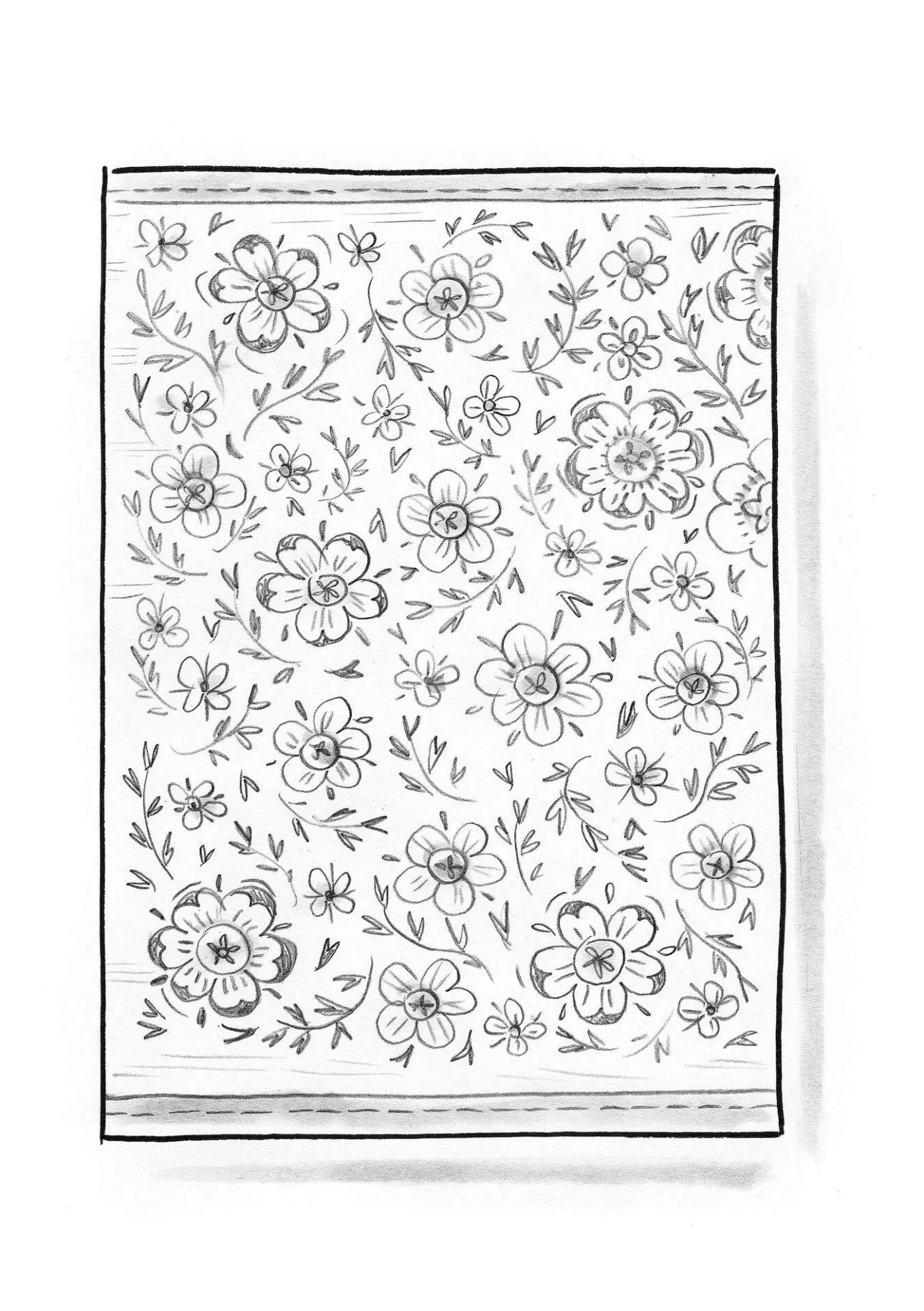 Gudrun Sjödén Teppich „Desert Bloom“ aus Bio-Baumwolle> Teppiche|Heimtextilien