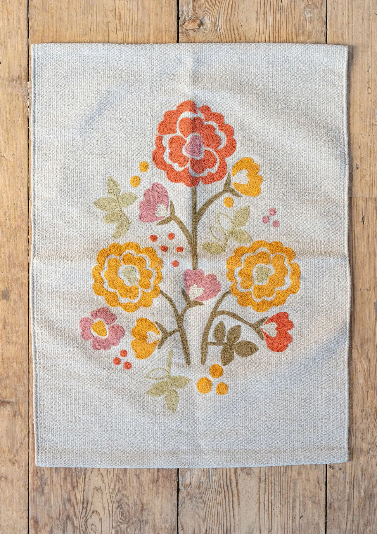 Gudrun Sjödén Teppich „Wild rose“ aus Bio-Baumwolle> Teppiche|Heimtextilien